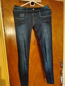 Sexy Jeans imitation leggins for crossdresser