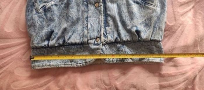Rare True Vintage 80s/90s Acid Wash Denim Coat. Made in Britain. Sherpa fleece lined.