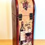 Vintage wooden wine bottle box Image 3