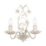 Wall Light Flower Detail Cream Beads Image 2