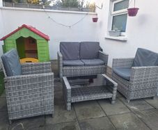 Rattan 4 seater set