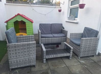 Rattan 4 seater set