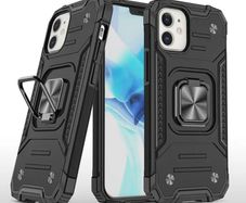Luxury Armour Case for iPhone 11 12 Pro Max XR Shockproof Cover Car Stand Ring