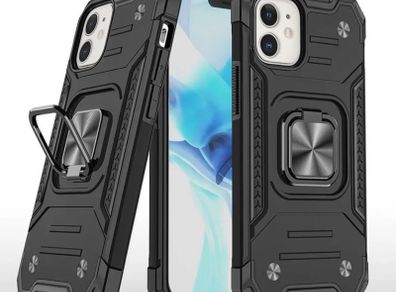 Luxury Armour Case for iPhone 11 12 Pro Max XR Shockproof Cover Car Stand Ring
