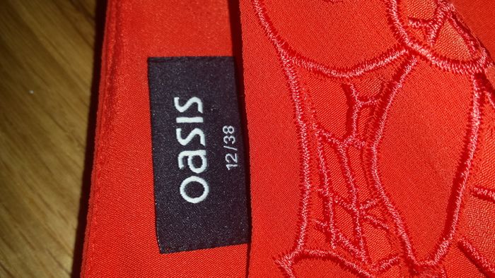 Burnt orange oasis dress