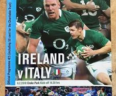 2010 Ireland v Italy - RBS Six Nations Championship Programme