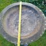 garden bird bath, granite look, heavy Image 4