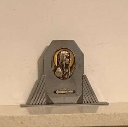 Antique Art Deco Virgin Mary Shrine