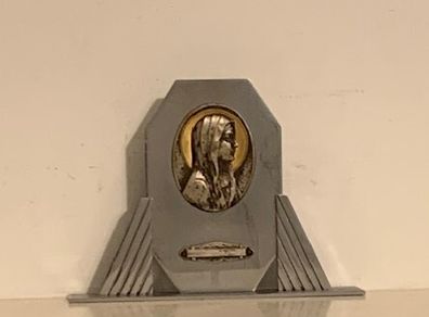Antique Art Deco Virgin Mary Shrine