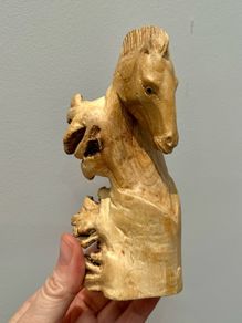 Parasite Wood Carved Horse