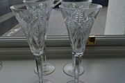 4 Waterford Crystal Millennium Happiness Flutes