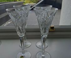 4 Waterford Crystal Millennium Happiness Flutes