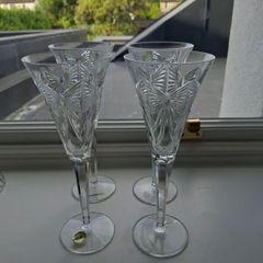 4 Waterford Crystal Millennium Happiness Flutes