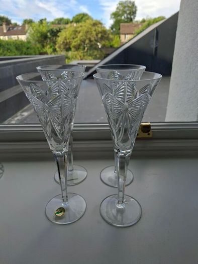 4 Waterford Crystal Millennium Happiness Flutes