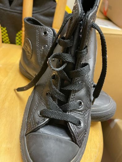 black converse