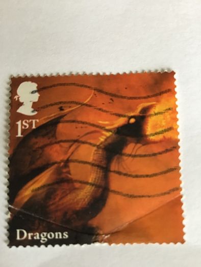 British stamp - Dragon