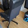 [Free] Black leather office chair Image 2