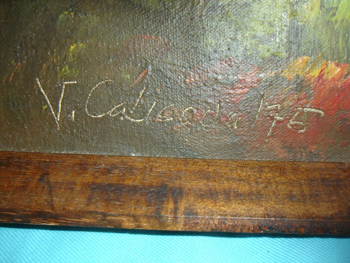 Oil on Canvas by  philipino artist Victor Cabisada