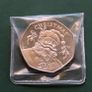 Christmas 50p Gibraltar 1992 fifty pence Santa Claus BUNC low mintage Image 2