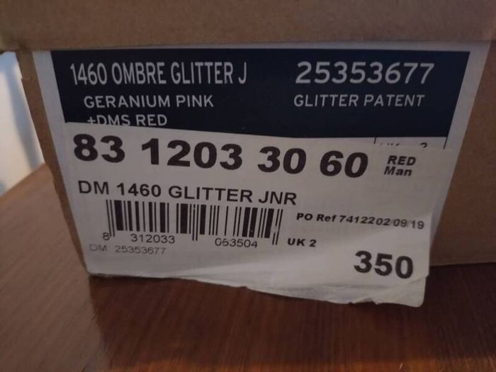 Dr Martins glitter jnr, uk 2 eu  34
