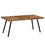 Dining Table Reclaimed Teak and Steel 180x90x76 cm Image 10