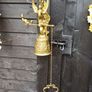 1950s Heavy Brass Monastery Bell Image 5