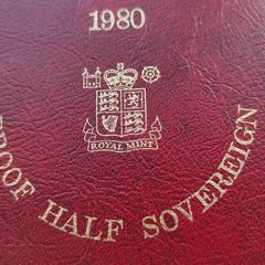 Half Gold Sovereign 1980