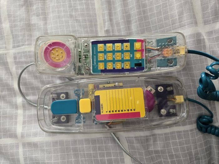 Vintage 90s Clear Telephone