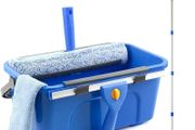 Window Cleaning Kit with 12L Bucket, 35cm Window Squeegee and 38cm Scrubber with 155cm Long Handle, Professional Window Cleaning Equipment Washing Kit Cleaner Tool for Home Outdoor Commercial Use