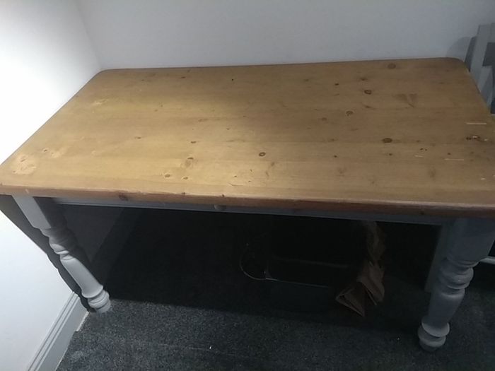 Hand painted dining table