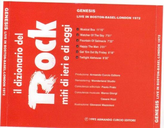 Genesis  - Abacab ; I Know What I Live ; Live in Boston Base London ;  and Steve Hackett Genesis Revisited CDs