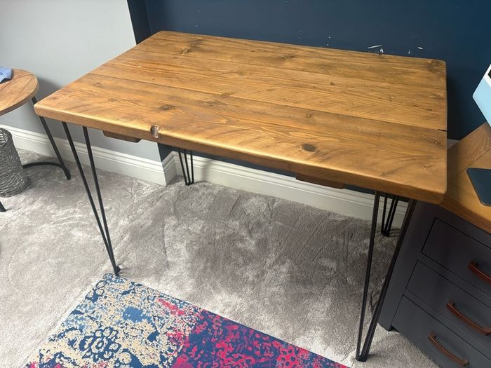 Handmade solid wood desk