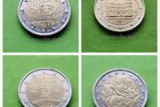 2 Euro coins.