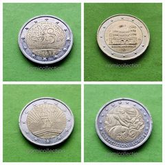 2 Euro coins.