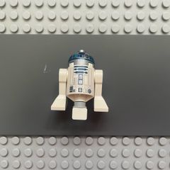 lego Star Wars sw1085 Astromech Droid, R2-D2 minifigure - Flat Silver Head, Dark Pink Dots and Large Receptor