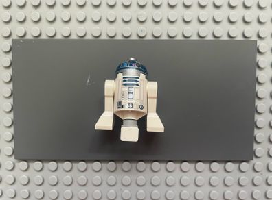 lego Star Wars sw1085 Astromech Droid, R2-D2 minifigure - Flat Silver Head, Dark Pink Dots and Large Receptor