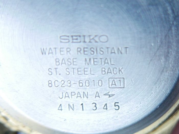 Vintage Rare 1980s Seiko SQ 8C23-6010 Day Date Quartz Gold Plated Gents Watch