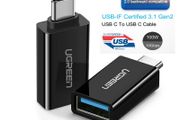 2 X Ugreen USB 3.1 Gen 2 (10 Gbps) Type-C (Male) to Type-A (Female) OTG Adapter/Convertor (Brand New/Warranty)