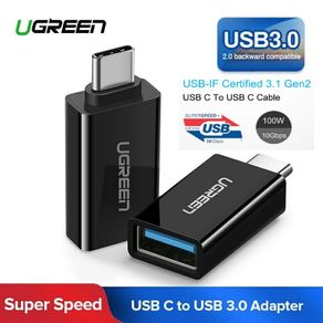 2 X Ugreen USB 3.1 Gen 2 (10 Gbps) Type-C (Male) to Type-A (Female) OTG Adapter/Convertor (Brand New/Warranty)