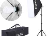 Softbox Photography Lighting, Soft light for Studio, Portrait Photography and YouTube Video, Soft Box with Adjustable Lamp Stand and Portable Bag