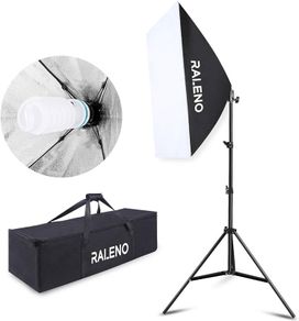 Softbox Photography Lighting, Soft light for Studio, Portrait Photography and YouTube Video, Soft Box with Adjustable Lamp Stand and Portable Bag