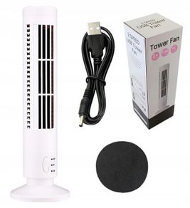 New USB Column Desk Fan Tube Portable Cooling Wind 2.5W 33cm Office Table #1137