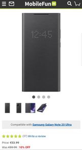 Original samsung note 20 ultra LED case