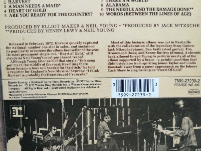 Neil Young - Harvest CD
