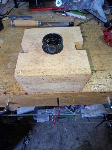 Hand crafted tiered lamp