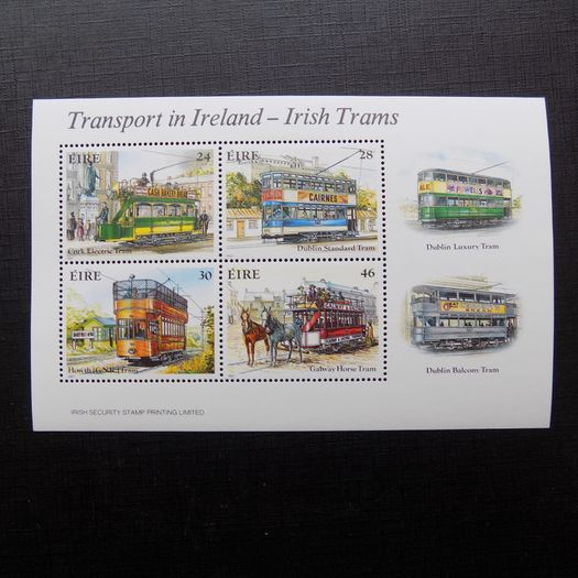 Ireland 1987.Irish Trams.Miniature Sheet.Mint never hinged.
