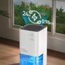 1200ml Electric Dehumidifier with Ultra Quiet & Auto Shut off 7 Colorful LED Portable Mini Dehumidifier for Wardrobe, Bathroom, Closet, RV, Bedroom, Garage Image 3