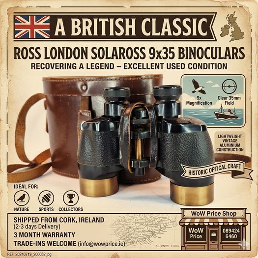Ross London Solaross 9x35 Binoculars - Used
