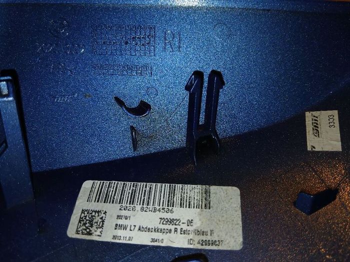BMW estoril blue mirror caps/covers