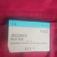 BNWT High Rise Jeggings 14S
